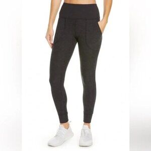 Zella Restore Soft Pocket Leggings in Dark Gray Heather XS